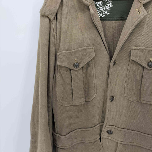 ポロバイラルフローレン Polo by RALPH LAUREN 90S 彫刻ボタン サファリ ジャケット メンズ LL