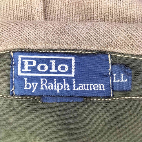 ポロバイラルフローレン Polo by RALPH LAUREN 90S 彫刻ボタン サファリ ジャケット メンズ LL