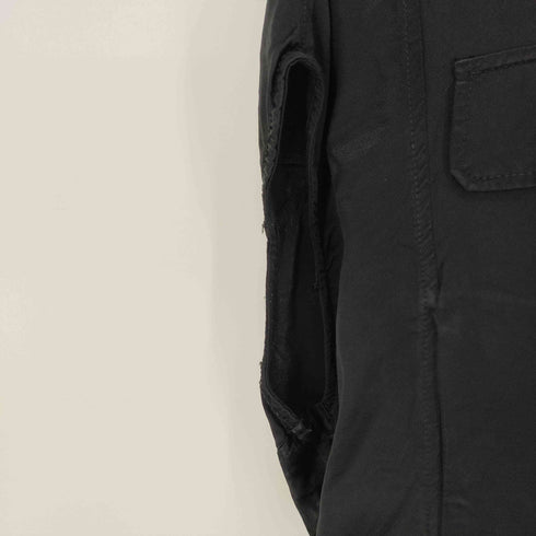 ザラ ZARA 2ポケットノースリーブシャツベスト ドローコード レディース JPN:XS