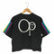 オーシャンパシフィック OP ocean pacific フロントロゴプリント アームストライプ クルーネックTシャツ レディース FREE