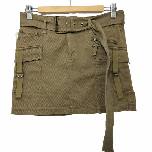 バーバリーブルーレーベル BURBERRY BLUE LABEL 00s Y2K カーゴミニスカート レディース 38