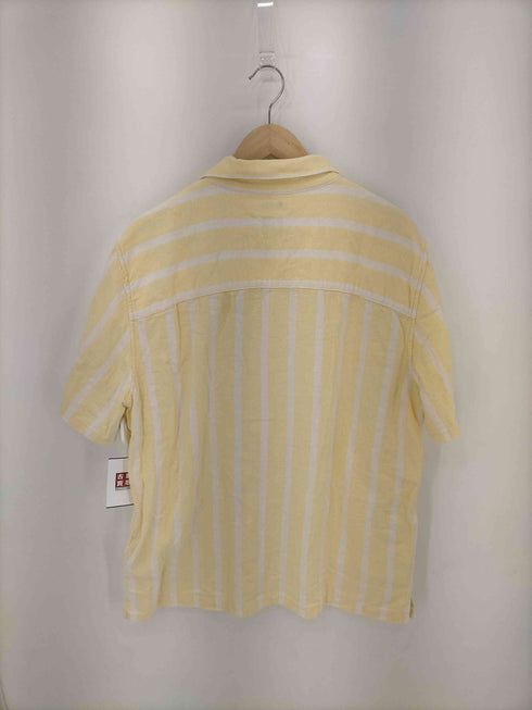 ギャップ Gap リネン混 S/S オープンカラーシャツ ストライプ メンズ JPN:L