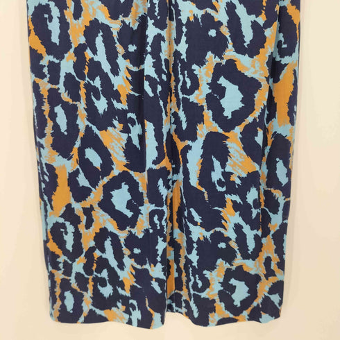 ダイアンフォンファステンバーグ DIANE VON FURSTENBERG 総シルク Vネック総柄タイトワンピース レディース 4