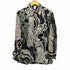 ヴェルサーチ VERSACE ドナテラ期 総柄 L/S オープンカラー シルク シャツ メンズ