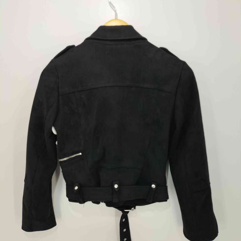 ザラ ZARA スエードダブルライダースジャケット レディース XS