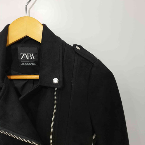 ザラ ZARA スエードダブルライダースジャケット レディース XS