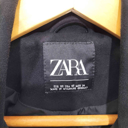 ザラ ZARA スエードダブルライダースジャケット レディース XS