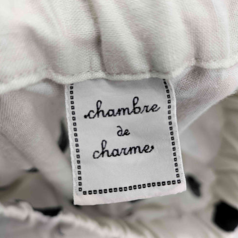 シャンブルドゥシャーム chambre de charme iki ふいたけむりドット ワイドパンツ コットンリネン レディース FREE