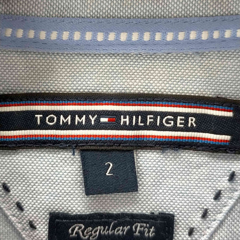 トミーヒルフィガー TOMMY HILFIGER レギュラーフィット ロゴ刺繍シャツ レディース 2