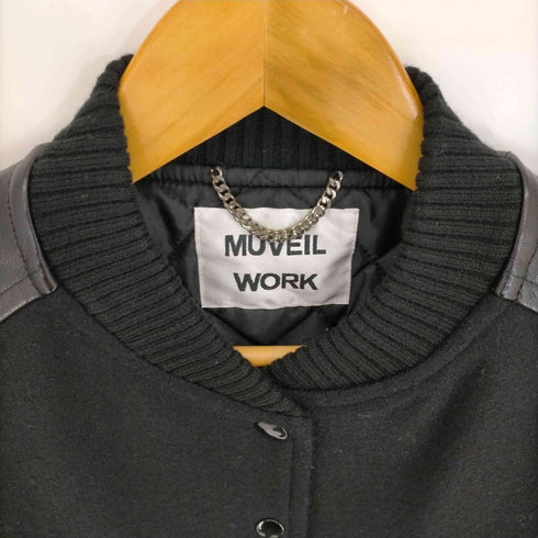 ミュベール ワーク MUVEIL WORK 牛革 メルトン スタジャン レディース JPN:38