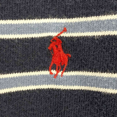 ポロバイラルフローレン Polo by RALPH LAUREN L/S スモールポニー刺繍ボーダーラガーシャツ メンズ JPN:L