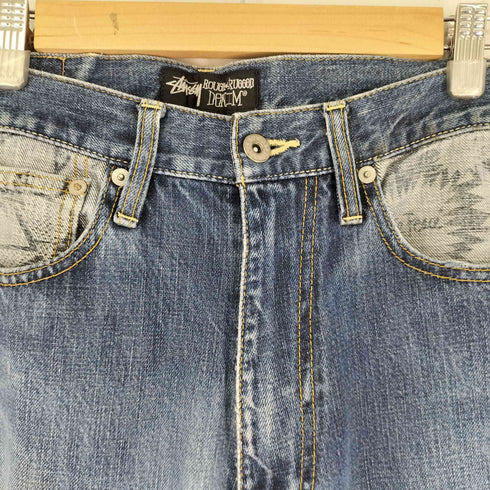 ステューシー Stussy 吹き出し テーパードデニムパンツ メンズ 30