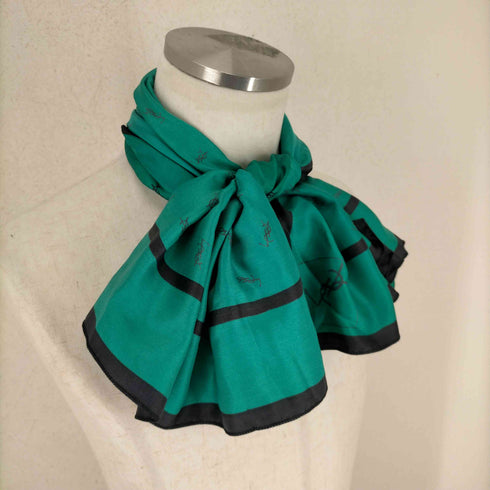 イヴサンローラン Yves Saint Laurent YSLロゴ 大判スカーフ レディース