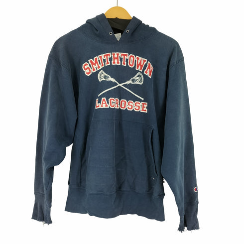 チャンピオン Champion 00S フロントプリント リバースウィーブプルオーバー SMITHTOWN LACROSSE メンズ import:M