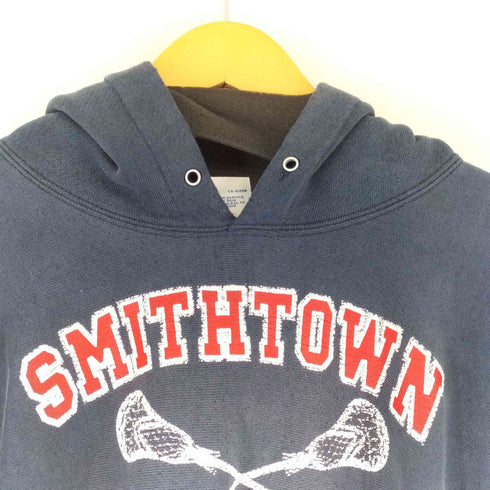 チャンピオン Champion 00S フロントプリント リバースウィーブプルオーバー SMITHTOWN LACROSSE メンズ import:M