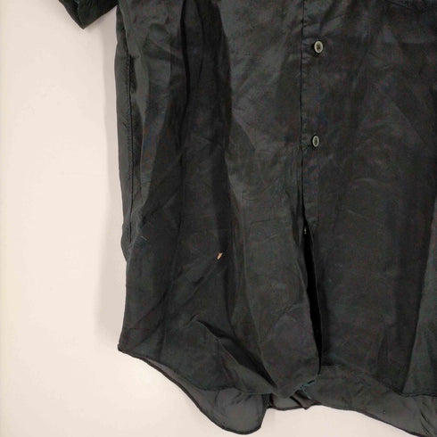 ブラックコムデギャルソン BLACK COMME des GARCONS ショルダーファーS/Sシャツ シア― メンズ JPN:XL