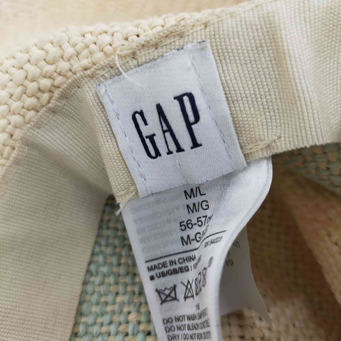 ギャップ Gap ストローハット 麦わら帽子 中折れ メンズ 56-57cm