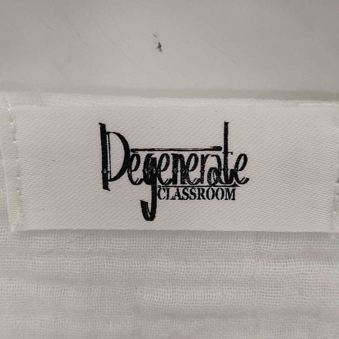 Degenerate CLASSROOM Y2K 十字架 テキスタイル ダメージ ガーゼカットソー パンク ボンテージ メンズ import:L