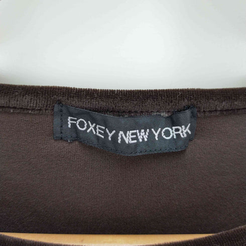 フォクシーニューヨーク FOXEY NEW YORK トルソー柄ベロアカットソー レディース
