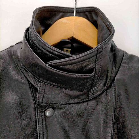 ykkジップ 裏地ペイズリー レザージャケット メンズ import:M