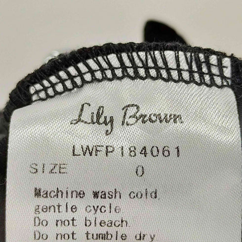 リリーブラウン Lily Brown フロッキーラップ調スカートパンツ レディース 0