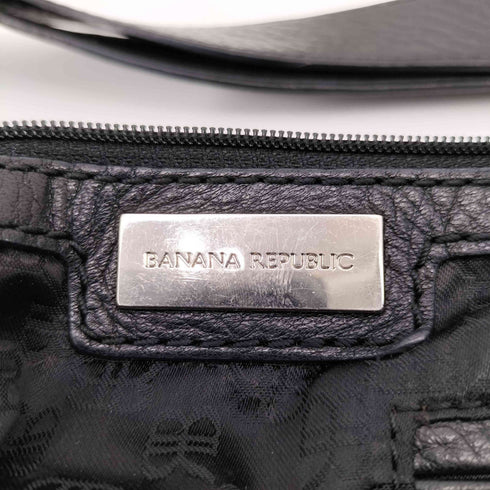バナナリパブリック BANANA REPUBLIC y2k シボ革 レザーショルダーバッグ レディース