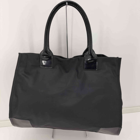 トリーバーチ TORY BURCH エナメルロゴナイロントートバッグ レディース
