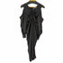 ランデブー randeboo Sensual shiring dress ギャザーリボン 肩だしワンピース サテン調 レディース FREE