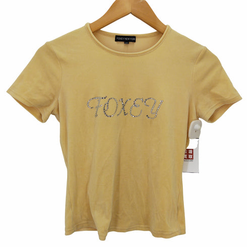 フォクシーニューヨーク FOXEY NEW YORK ロゴベロアカットソー レディース