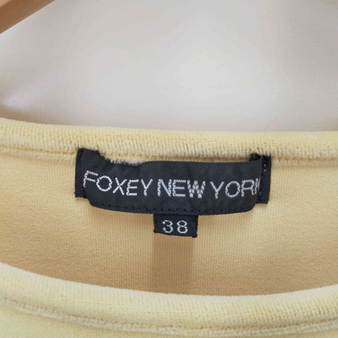 フォクシーニューヨーク FOXEY NEW YORK ロゴベロアカットソー レディース