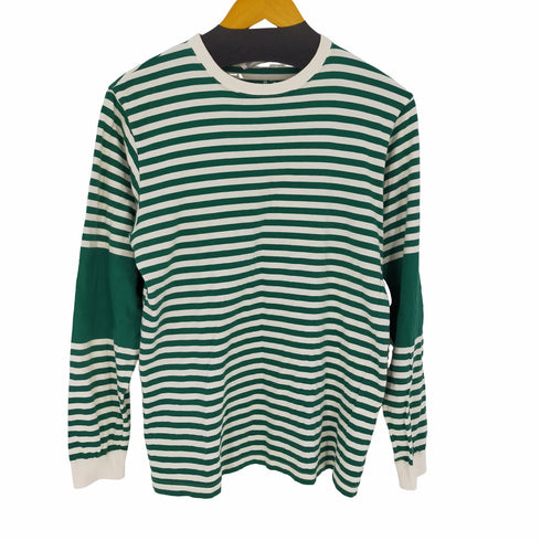 キャリー CALEE クルーネックボーダーL/S TEE メンズ import:M
