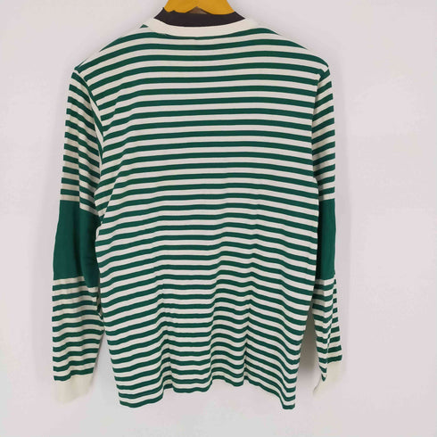 キャリー CALEE クルーネックボーダーL/S TEE メンズ import:M