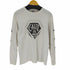 キャリー CALEE ダイヤロゴプリント 袖プリ イナズマ 雷 L/S TEE メンズ import:M