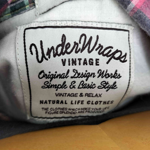 アンダーラップス UNDERWRAPS チェック L/S開襟シャツ メンズ JPN:L
