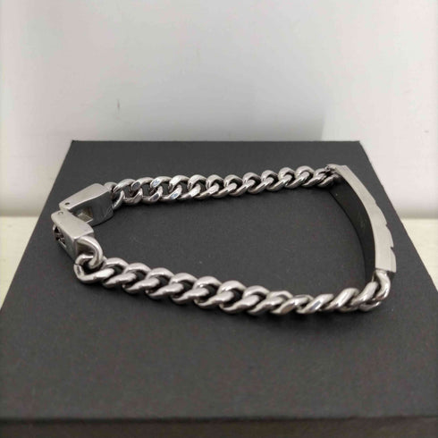 エンポリオアルマーニ EMPORIO ARMANI STEEL製 チェーンブレスレット IDブレスレット メンズ