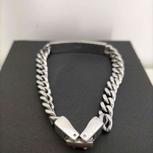 エンポリオアルマーニ EMPORIO ARMANI STEEL製 チェーンブレスレット IDブレスレット メンズ