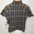 T. ISSEY MIYAKE PLEATS 90-2000s タータンチェック ワッフルプリーツ ボトルネック カットソー レディース JPN:3
