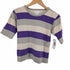 アニエスベー agnes b. PARIS コットン ボーダー クールネックTシャツ レディース JPN:1