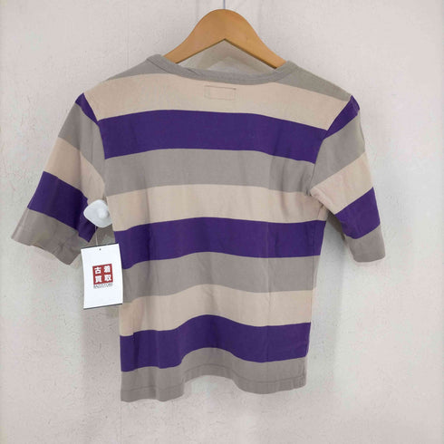 アニエスベー agnes b. PARIS コットン ボーダー クールネックTシャツ レディース JPN:1