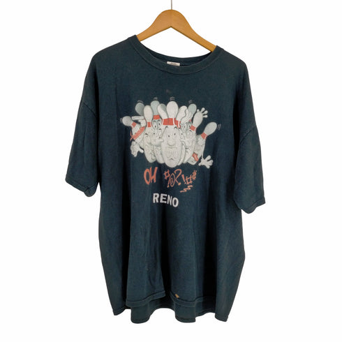 ギルダン GILDAN 00s ボーリングキャラクタープリントTシャツ RENO メンズ import:XL