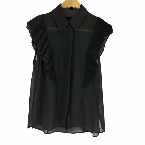 ザラ ZARA ノースリーブシアーブラウス レディース import:M
