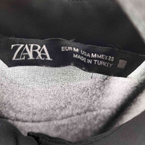 ザラ ZARA ノースリーブシアーブラウス レディース import:M