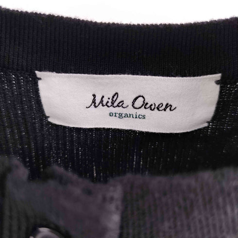 ミラオーウェン Mila Owen 24SS ヘンリーネックオーガニックリブニット レディース JPN:0