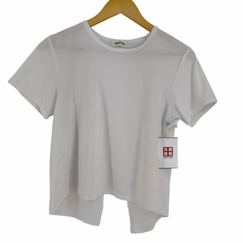 ズッカ ZUCCa バックオープン ポリS/Sカットソー Tシャツ レディース JPN:M