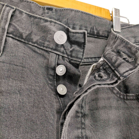 リーバイス Levis PREMIUM 501 ボタンフライ ブラックデニムパンツ メンズ W31