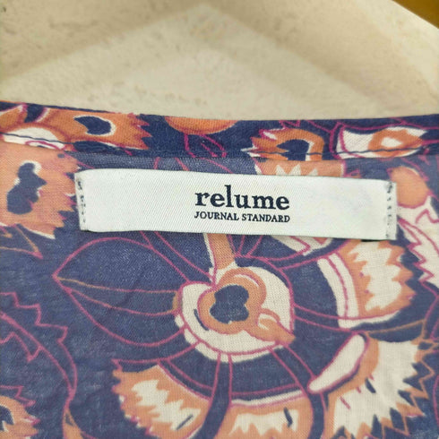 ジャーナルスタンダードレリューム JOURNAL STANDARD relume レーヨン 花柄 7分袖ワンピース レディース FREE