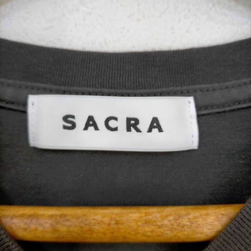 サクラ SACRA フォールデッドラインコットントップス - チャコール レディース JPN:38