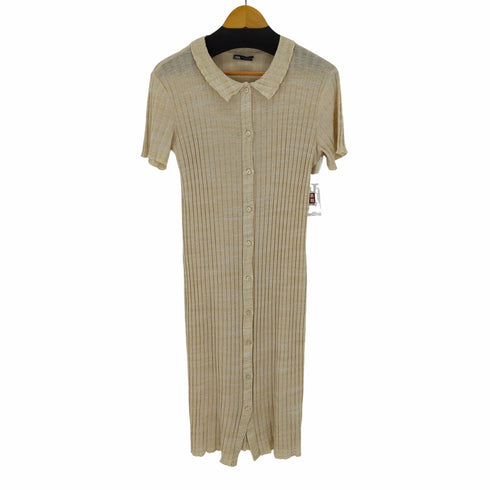 ザラ ZARA Rib Polo Dress レディース import:L