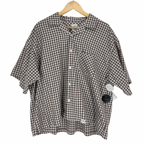 ベドウィンアンドザハートブレイカーズ BEDWIN&THE HEARTBREAKERS S/S OPEN COLLAR SHIRT ギンガムチェック開襟シャツ メンズ