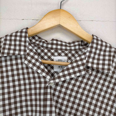 ベドウィンアンドザハートブレイカーズ BEDWIN&THE HEARTBREAKERS S/S OPEN COLLAR SHIRT ギンガムチェック開襟シャツ メンズ